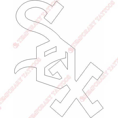 Chicago White Sox Customize Temporary Tattoos Stickers NO.1501
